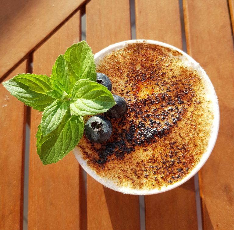 Eiweiß Fluff Brulee