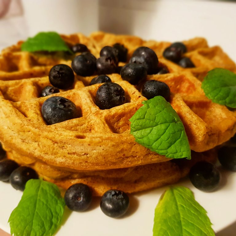 Kürbiswaffeln
