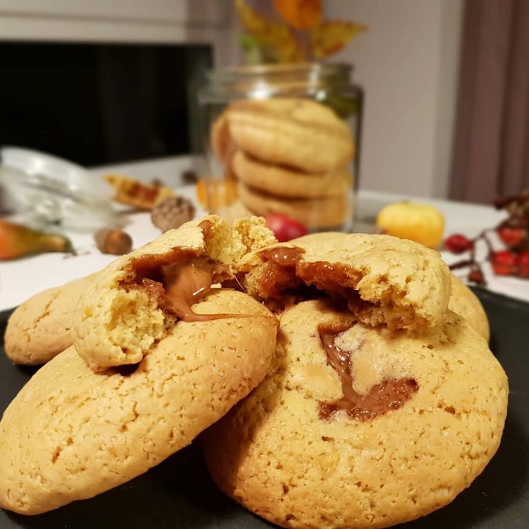 Kürbis Karamell Cookies