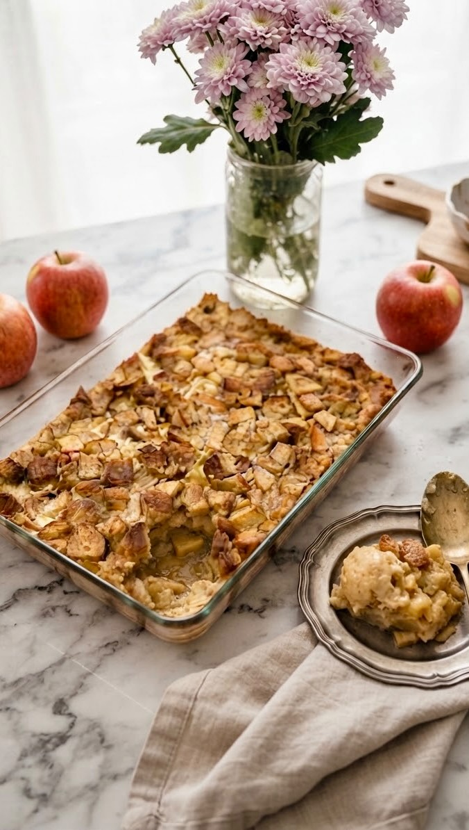 🍎 Apfel French Toast Bake – extrem saftiger und leckerer Brotauflauf aus dem Ofen und super als Resteverwertung von Brot! Goldbraun gebackenes Brot, süße Äpfel, Zimt und eine herrlich cremige Eiermilch – dieser French Toast Bake ist genau das Richtige für gemütliche Herbstmorgen. 🤎🍂

Das Beste: Alles wird vorbereitet, in den Ofen geschoben und währenddessen duftet die ganze Küche nach Zimt und Äpfeln 😍 Das vollständige Rezept findet ihr auf meinem Blog – Link in Bio und in der Story!

🇬🇧 Apple French Toast Bake – extremely juicy and yummy breakfast straight from the oven and perfect for leftover bread! The recipe is on my blog and linked in my bio & story.

#apfelauflauf #frenchtoastbake #frenchtoast #apfelrezept #apfel
