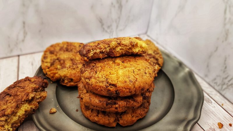 Weiche Sauerteig Schokokekse