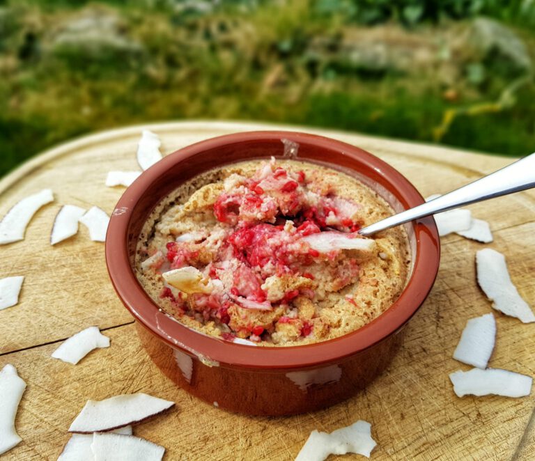 Himbeer-Kokos Baked Oats (Gebackener Haferbrei)