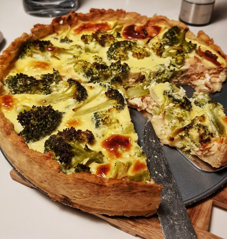 Brokkoli Lachs Quiche