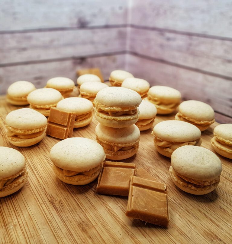 Karamellschokolade Macarons