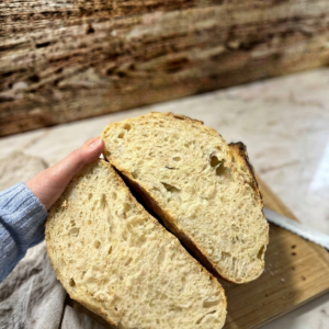 Perfektes und fluffiges Weizen-Sauerteigbrot