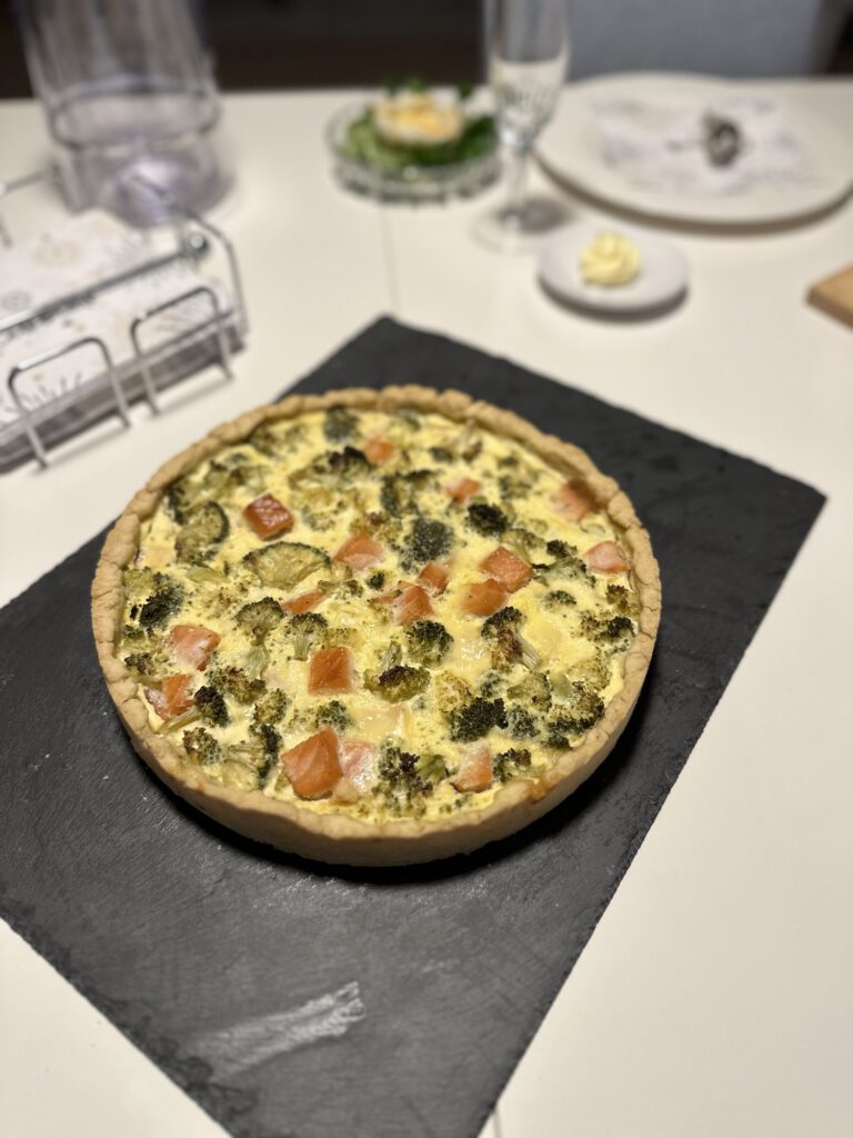 Brokkoli Lachs Quiche