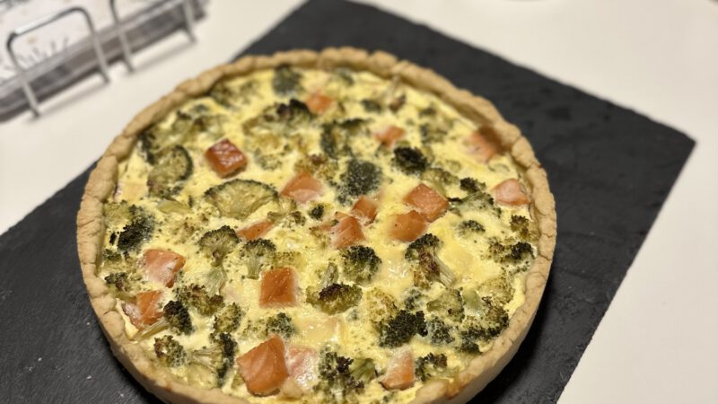 Brokkoli Lachs Quiche