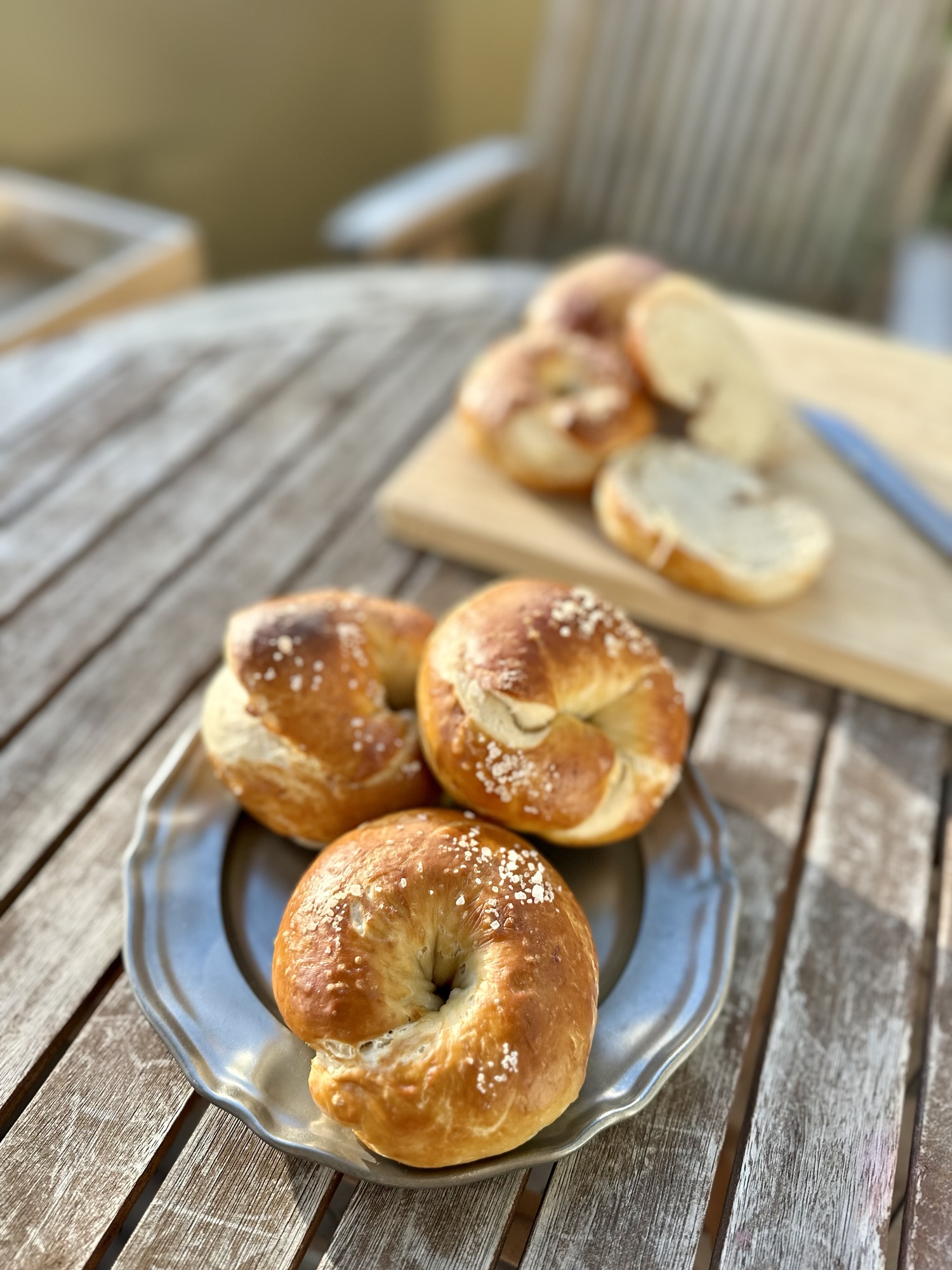 Sauerteig-Laugenbagels