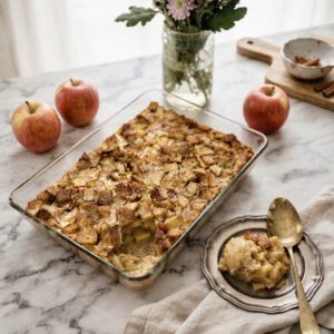 Apfel Brotauflauf (French Toast Bake)