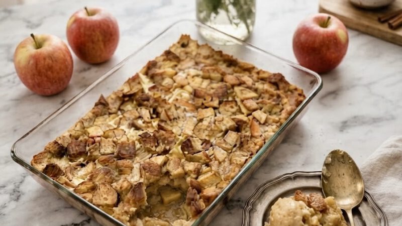 Apfel Brotauflauf (French Toast Bake)