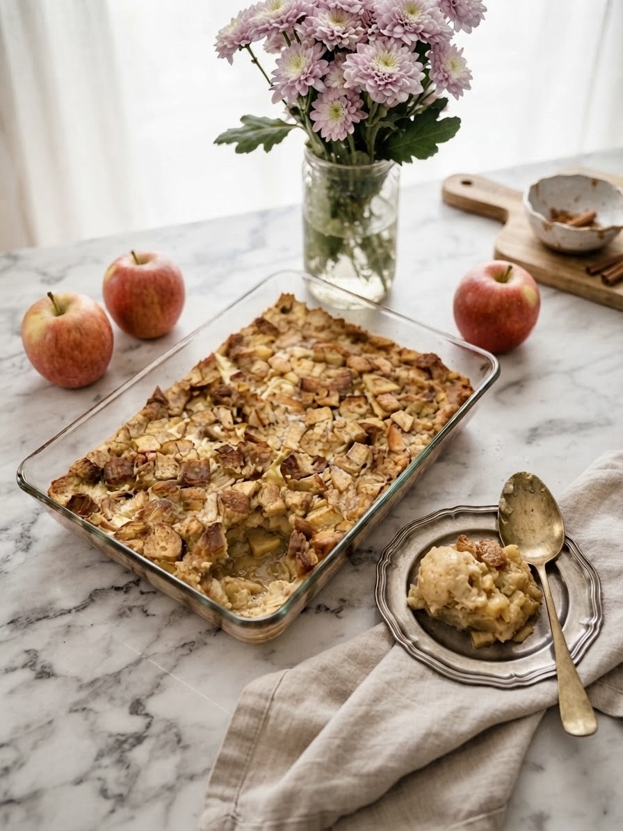 Apfel Brotauflauf (French Toast Bake)